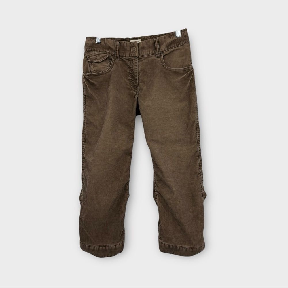H&M L.O.G.G. Vintage Y2K Corduroy Mid-Rise Cropped Pant‎ in Brown Women’s Size 4